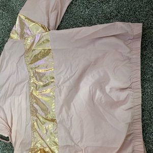 Pink windbreaker. Size large.